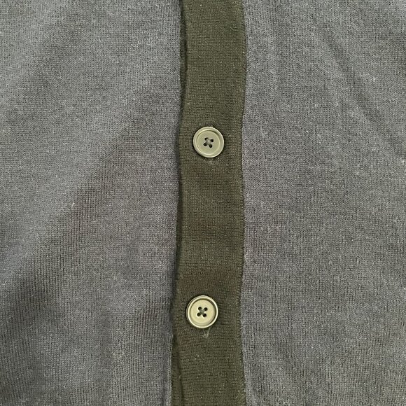 Mens Tahari Wool Cardigan Two Tone - Picture 4 of 7